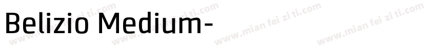 Belizio Medium字体转换